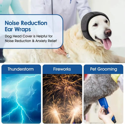 Waterproof Dog Ear Muffs for Swimming and Grooming